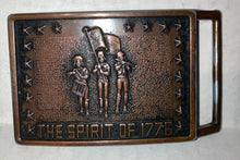 Load image into Gallery viewer, Vintage The Spirit of 1776 Men’s Belt Buckle Patriotic Collectible
