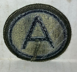 US Army 3rd Army A Vintage Subdued Cloth Sew on Patch NWOT New