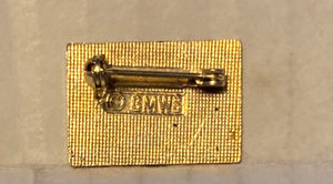 Vintage GMWS Ski Utah Mountains Sun Metal Enamel Lapel Pin