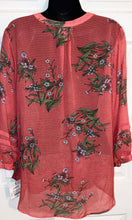 Load image into Gallery viewer, Liz Claiborne Women’s Secret Garden Collection Blouse Size Large NWT New Rose Garden Floral
