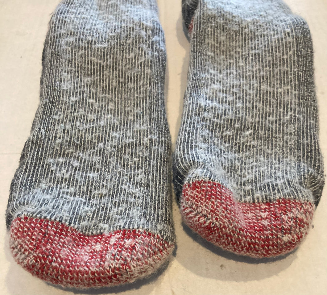 Smartwool Men’s Blue Grey Red Wool Socks Winter Warm Wear Hiking Work