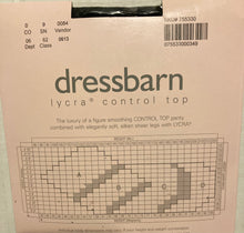 Load image into Gallery viewer, Dressbarn Black Pantyhose NWT New Women’s Size C Lycra Control Top
