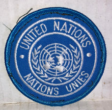 Load image into Gallery viewer, United Nations Blue Logo Vintage Cloth Sew in Patch NWOT New
