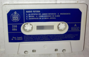 Radio Futura Cassette Tape Vintage 1984 Hispa Vox 250 086 Spain Import