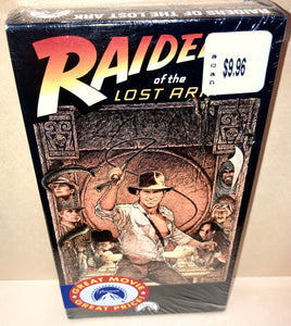 Raiders of the Lost Ark VHS Movie Tape NWOT New 1989 Edition Paramount 1376 Harrison Ford