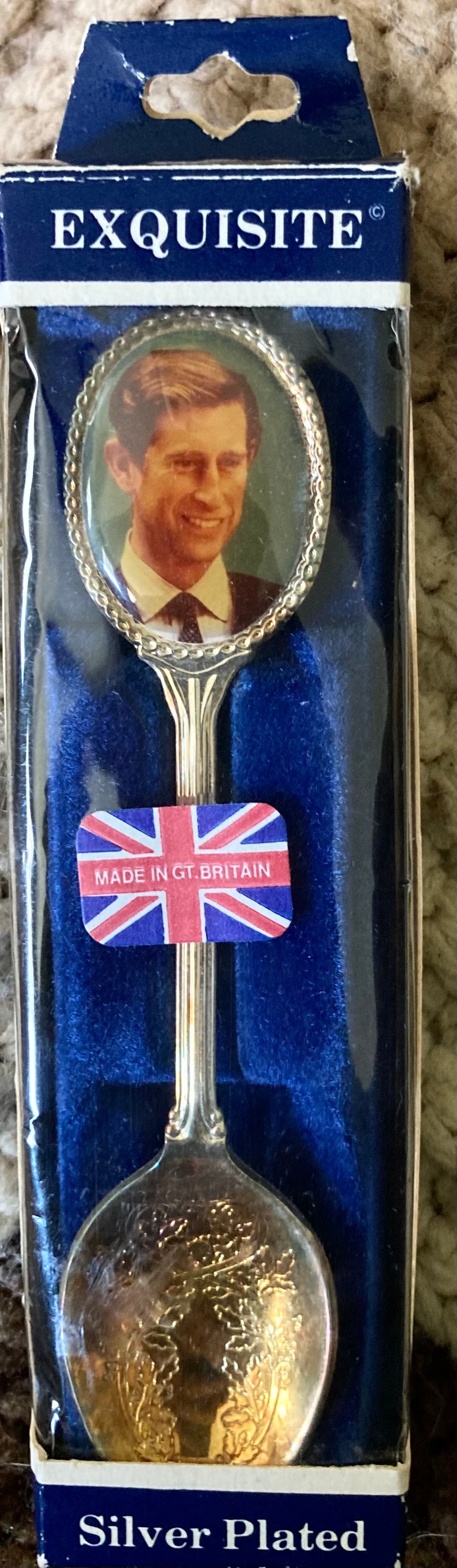 Exquisite Prince Charles Souvenir Silver Plated Spoon NWOT New Great Britain