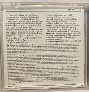 Vladimir Ashkenazy Favourite Chopin Vintage CD 1983 London 410 180-2 Classical Music