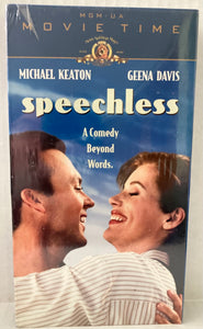 Speechless Vintage VHS Movie Tape NWOT New MGM 1994 Michael Keaton Geena Davis