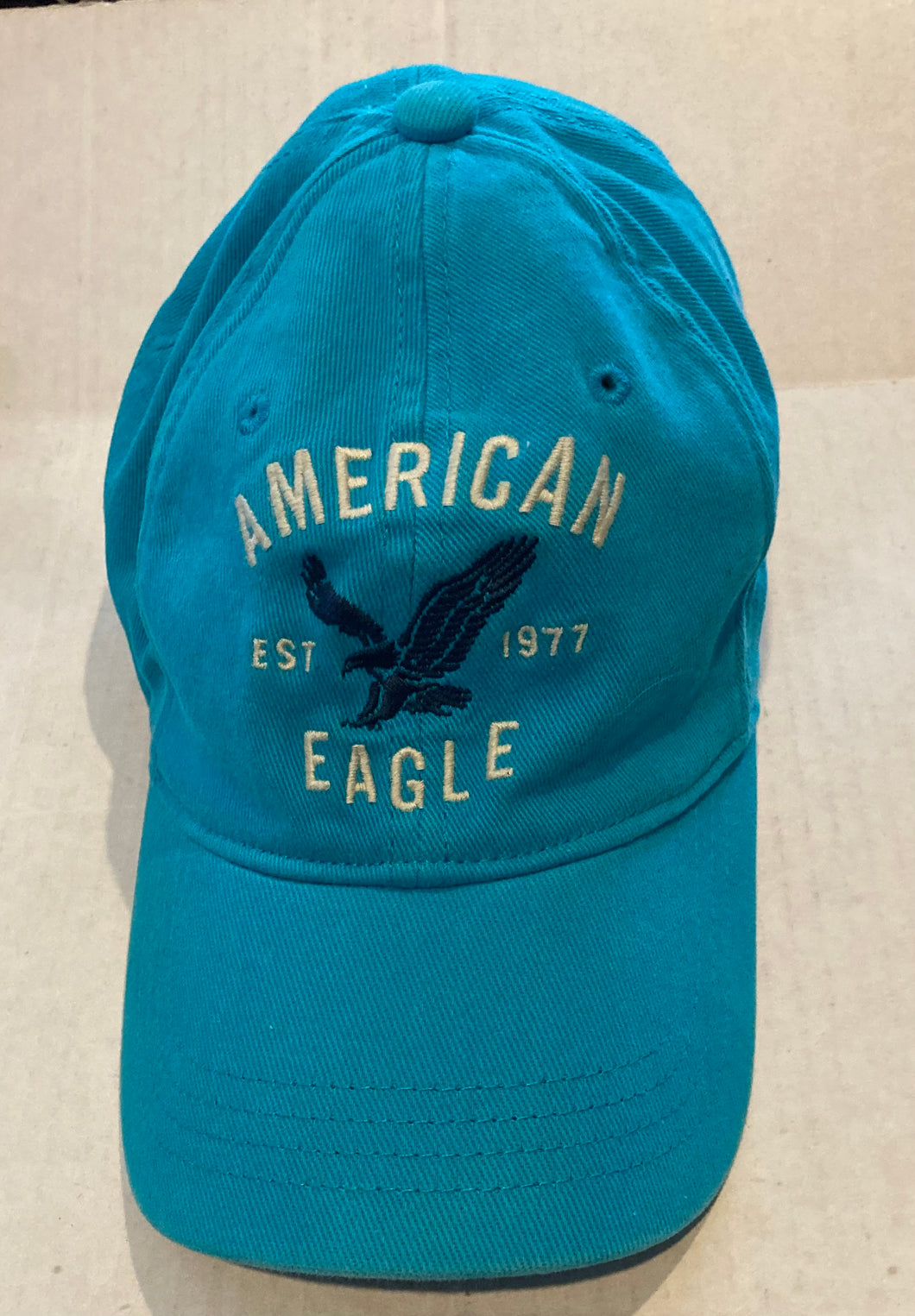 American Eagle Logo Bright Blue Hat Cap Small Medium