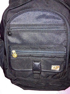 Lewis N Clark Unisex Black Backpack NWOT New Medium Size