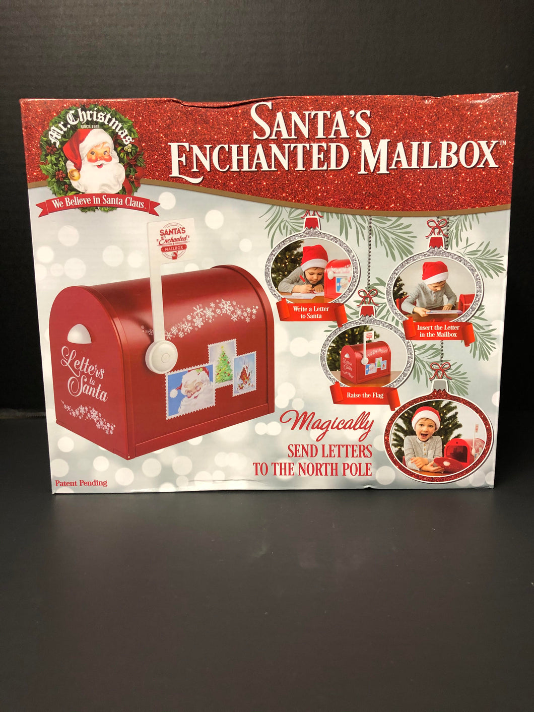 Red Plastic Letter to Santa's enchanted mailbox. (#029)