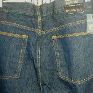 Van Heusen Studio Men's Blue Jeans NWT New Size 34x30
